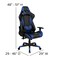 Flash Furniture Red Gaming Desk-Cup Holder/Reclining Chair Set BLN-X20RSG1030-BL-GG - alternate 9